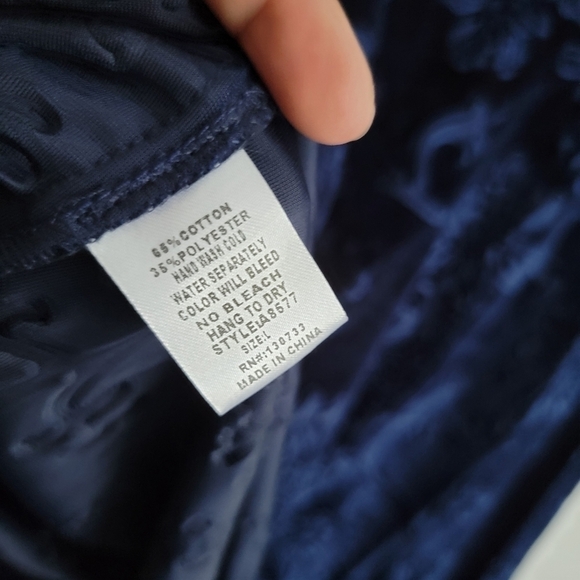 Umgee blue Spaghetti strap mini dress - Picture 6 of 6